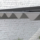 2m x 3m Lean-To Pergola – Dark Grey Wall Mounted Patio Cover