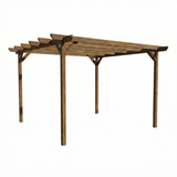 Chamfered Wooden Garden Pergola Kit