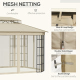 3.7m x 3m Circular Hardtop Gazebo
