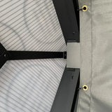 3.6m x 4.2m Aluminium Hardtop Gazebo with Polycarbonate Roof - Permanent Garden Pavilion with Curtains & Netting
