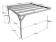 Wall-mounted Wooden Box Pergola Kit