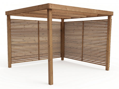 Box Pergola With Shade Trellises