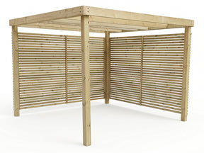 Box Pergola With Shade Trellises