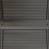 Brown Steel Hardtop Gazebo With Curtains and Netting - Trade Warehouse