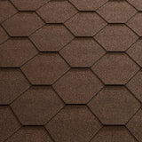 Oak Lean-To Gazebo with Katepal Brown Shingle Roof