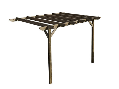 Wall Mounted Wooden Pergola Kit - Corbel Design