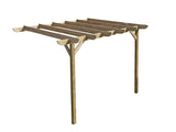 Wall Mounted Wooden Pergola Kit - Corbel Design