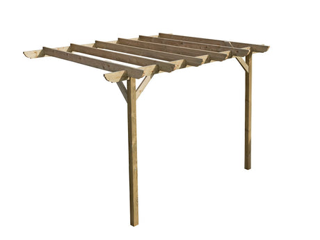 Wall Mounted Wooden Pergola Kit - Corbel Design