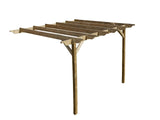 Wall Mounted Wooden Pergola Kit - Sculpted Design