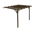 Wall Mounted Wooden Pergola Kit - Sculpted Design