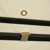 3m x 2.5m Wall Mounted Metal Pergola – Outdoor Patio Shelter