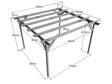Corbel Wooden Garden Pergola Kit
