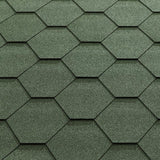 Oak Lean-To Pergola with Katepal Green Shingle Roof