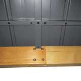 Grey Hardtop Gazebo With Wooden Frame - Trade Warehouse