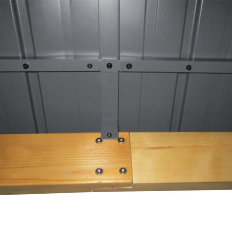 Grey Hardtop Gazebo With Wooden Frame - Trade Warehouse