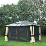 Hardtop Garden Pavillion With Metal Frame - Trade Warehouse