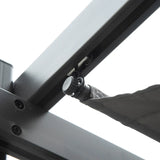 3m x 3m Aluminium Gazebo – Grey Retractable Canopy Roof, Outdoor Patio Shade Shelter