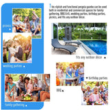 2.8m x 3m Metal Pergola – Retractable Canopy Roof Patio Cover