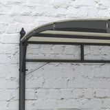 3m x 4m Metal Frame Pergola – Cream Outdoor Garden Canopy Roof, Freestanding Patio Shade Shelter