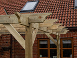 Wall Mounted Wooden Pergola Kit - Orchid Design