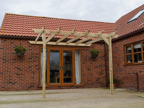 Wall Mounted Wooden Pergola Kit - Champion Design