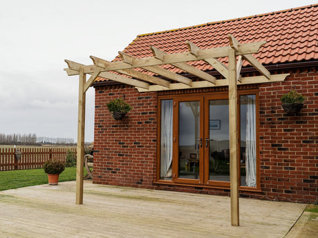 Wall Mounted Wooden Pergola Kit - Champion Design