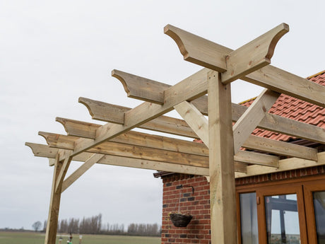 Wall Mounted Wooden Pergola Kit - Champion Design