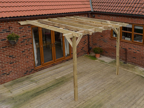 Wall Mounted Wooden Pergola Kit - Champion Design