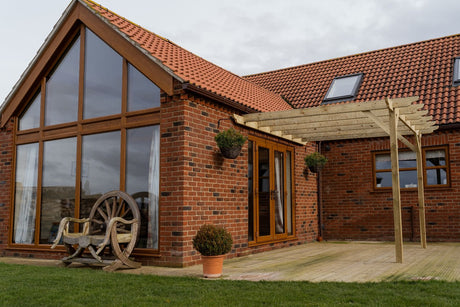 Wall Mounted Wooden Pergola Kit - Dinasty Design
