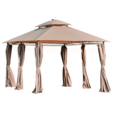 4m x 3m Gazebo Party Tent With LED Solar Lights