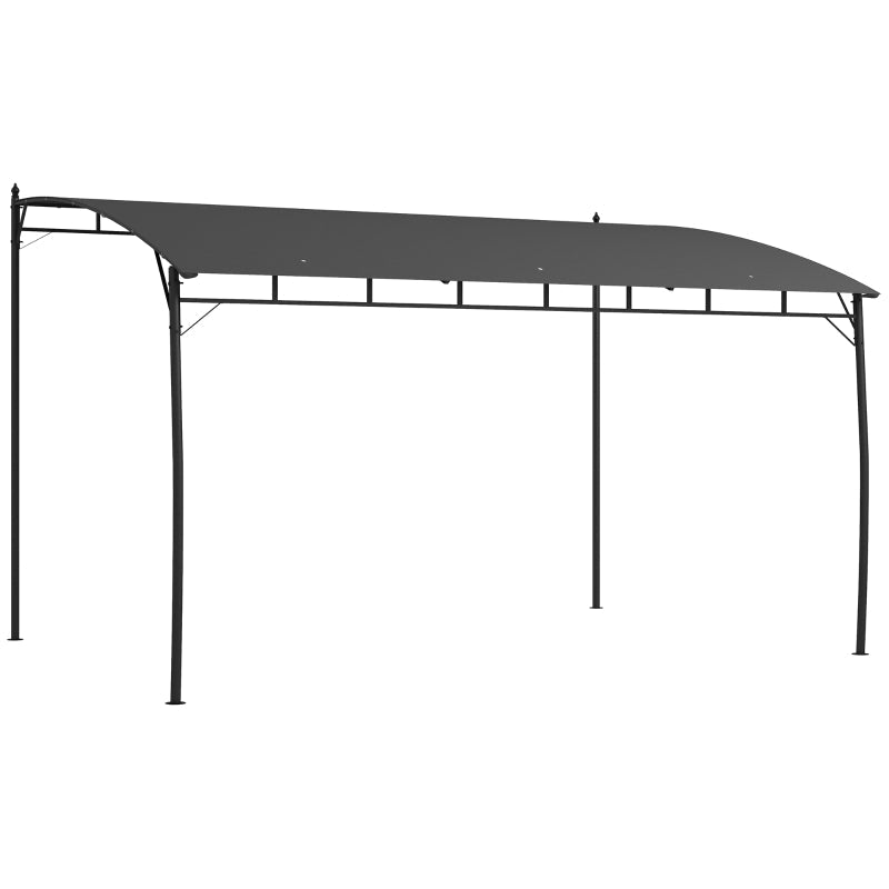 3m x 4m PA-Coated Sun Shade Shelter – Metal Frame Patio Cover