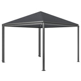 3m x 3m Extendable Metal Hardtop Gazebo with Wheels – Mobile Outdoor Patio Shelter, UV Resistant Roof UPF30+