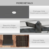 4m x 3m Aluminium Pergola – Grey Retractable Criss Cross Roof, Outdoor Patio Garden Shade Shelter