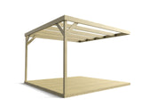 Wall-mounted Box Pergola and Decking Kit