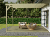 Wall-mounted Box Pergola and Decking Kit