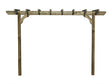 Chamfered Single Beam Pergola, Plant Climbing Arbour - Sculpted brace