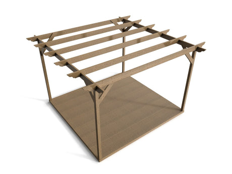 Dinasty Wooden Pergola and Decking Kit