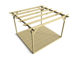 Dinasty Wooden Pergola and Decking Kit