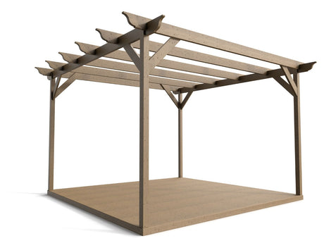 Longhorn Wooden Pergola and Decking Kit