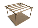 Orchid Wooden Pergola and Decking Kit