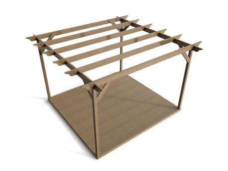 Orchid Wooden Pergola and Decking Kit