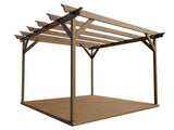Ovolo Wooden Pergola and Decking Kit