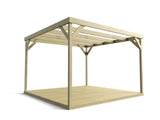 Wooden Box Pergola and Decking Kit