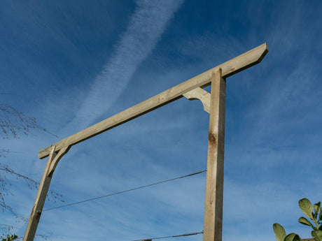 Screen Pergola, Plant Climbing Arbour - Chamfered Sculpted Brace