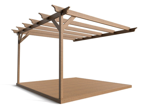 Wall Mounted Pergola and Decking Kit Champion Design