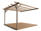 Wall Mounted Pergola and Decking Kit Corbel Design