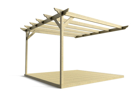 Wall Mounted Pergola and Decking Kit Disnasty Design