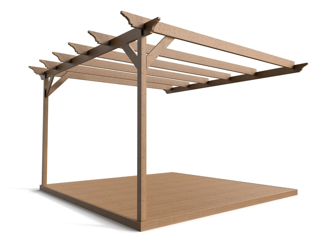 Wall Mounted Pergola and Decking Kit Disnasty Design