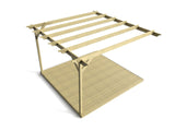 Wall Mounted Pergola and Decking Kit Orchid Design