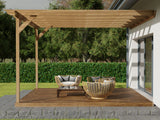 Wall Mounted Pergola and Decking Kit Longhorn Design